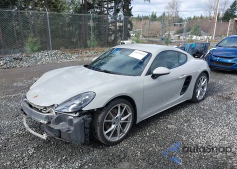 2018 Porsche 718 Cayman z USA, uszkodzony, nr VIN WP0AA2A80JS260325